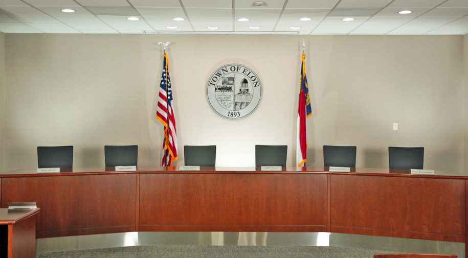 Board of Alderman Meeting Room at Town Hall
