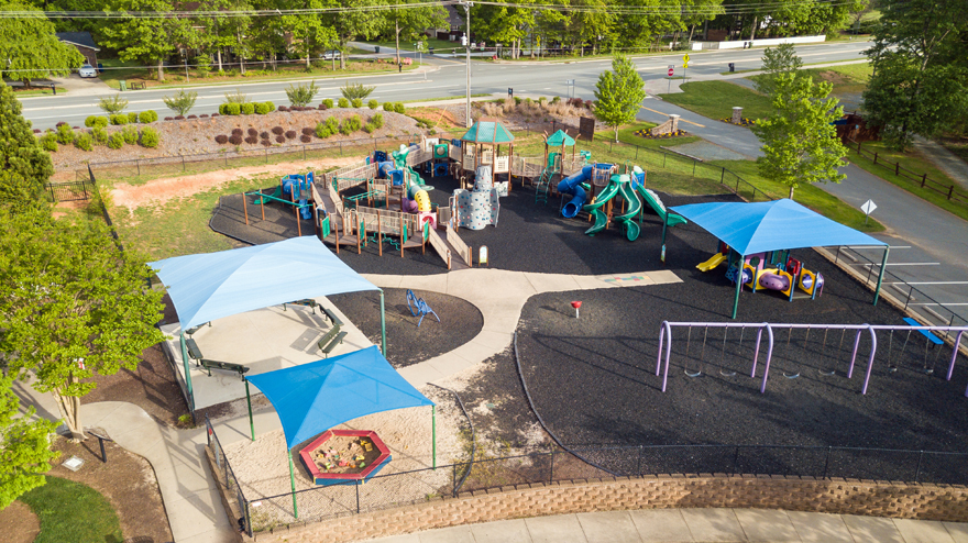 Aerial View of Beth Schmidt Park playground