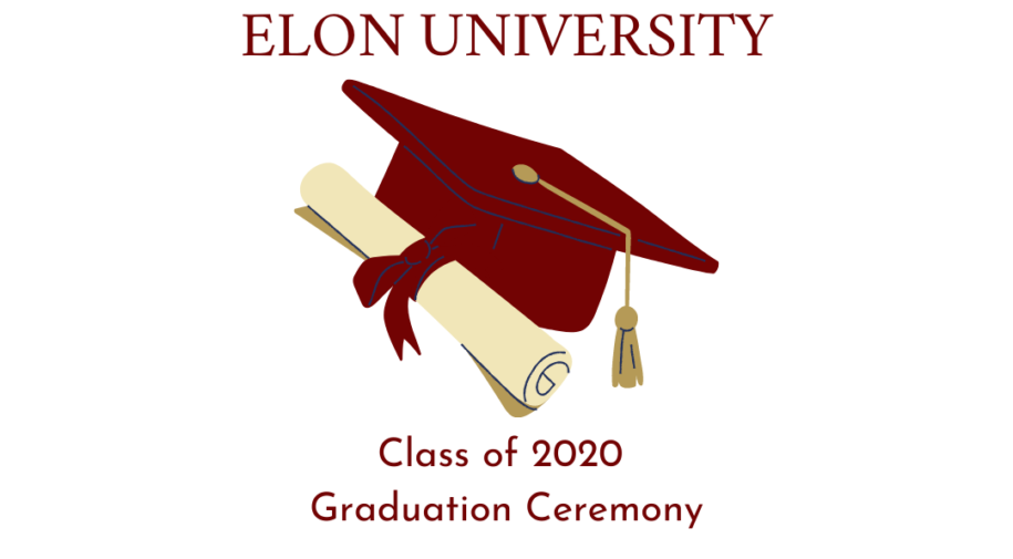 Elon University Class of 2020 Gradution Ceremony Graphic